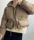 Winter Long Sleeves Down Filled Puffer Jacket